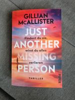 Just another missing Person Gillian McAllister Thriller Buch Neuw Bayern - Wittislingen Vorschau