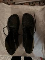 Leder Schnürer Schuhe Halbhoch schwarz 40 Gudrun Sjöden Niedersachsen - Nordhorn Vorschau