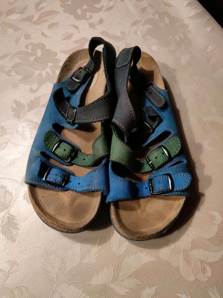 Echt Leder Sandalen Naturfussbett Gr. 35 in Putzkau