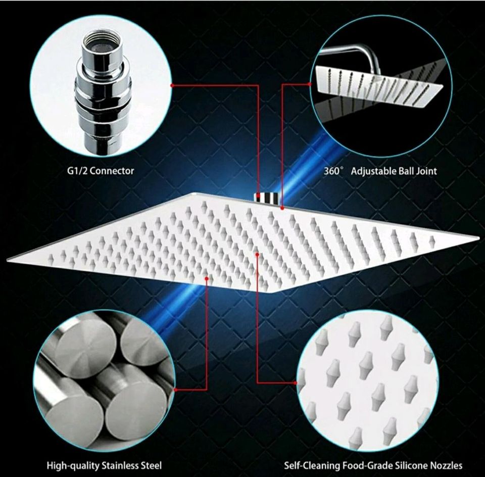 Regendusche Duschgarnitur Duschsystem Modell Miami  Neu ✅ in Korschenbroich