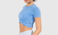 Smilodox Crop T-Shirt Rio Blau Gr. M Damen Sportbekleidung NEU Baden-Württemberg - Althütte Vorschau