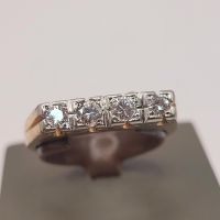 ❤Antiker Art Deco Ring aus 750er Gelbgold und 0,32ct Brillanten Essen - Steele Vorschau