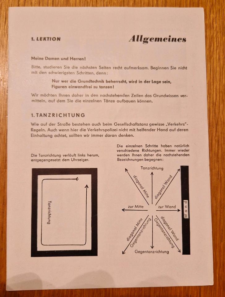 Tanzen möchte ich - Tanzanleitung (1958) Elfriede und Werner Graf in Kesselsdorf