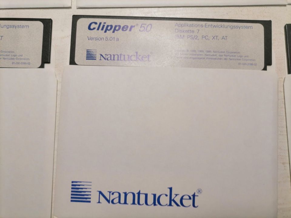 Programmierspr. Nantucket Clipper 5 auf acht 5 1/4" Disketten in Kirchham