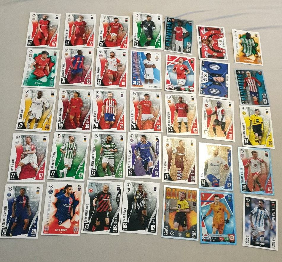 147 Match Attax Karten der Saison 23/24 in Moosburg a.d. Isar