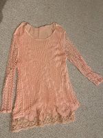 Longshirt,Pullover,Pulli, Sweatshirt,rosé,rosa, Spitze, 36,38,S,M Sachsen - Radeburg Vorschau