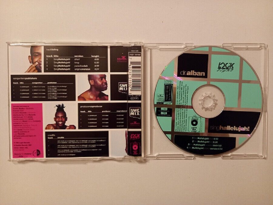 !---CD---Dr. Alban - Sing hallelujah  - 1993 - 4 Track Maxi-CD--- in Dormagen