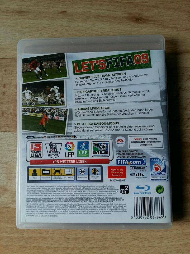 PS3 Spiel Fifa 09, Playstation 3 in Schwedt (Oder)