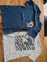 2 T-Shirts H&M Sonic blau & beige Gr 134/140 Hessen - Liederbach Vorschau