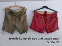 Lederhose / Damenlederhose / Tracht Bayern - Mühlhausen i.d. Oberpfalz Vorschau