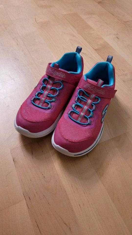 NEU Skechers S-Lights mit Blink Licht Sohle pink Gr. 34 in Filderstadt