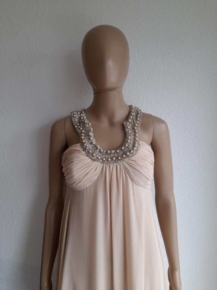 Luxus Damen Abendkleid beige creme | Gr. 34 | Apart | rückenfrei in Waltenhofen