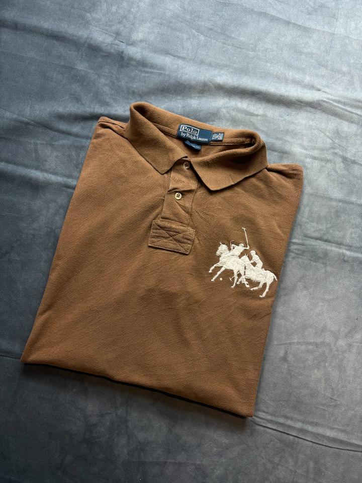 Ralph Lauren Polo Polohemd Braun Poloshirt Größe XXL (3) in Winterwerb