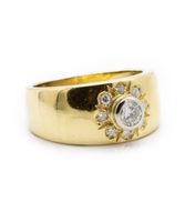 Ring mit Brillanten 750er Gelbgold, Art.-Nr.: R00.80144 Nordrhein-Westfalen - Mönchengladbach Vorschau