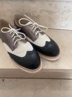 Budapester Schnürschuhe schwarz weiß Gr 40 Bayern - Rotthalmünster Vorschau