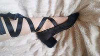 Asos Samt Pumps mit Band zum Schnüren Leipzig - Reudnitz-Thonberg Vorschau