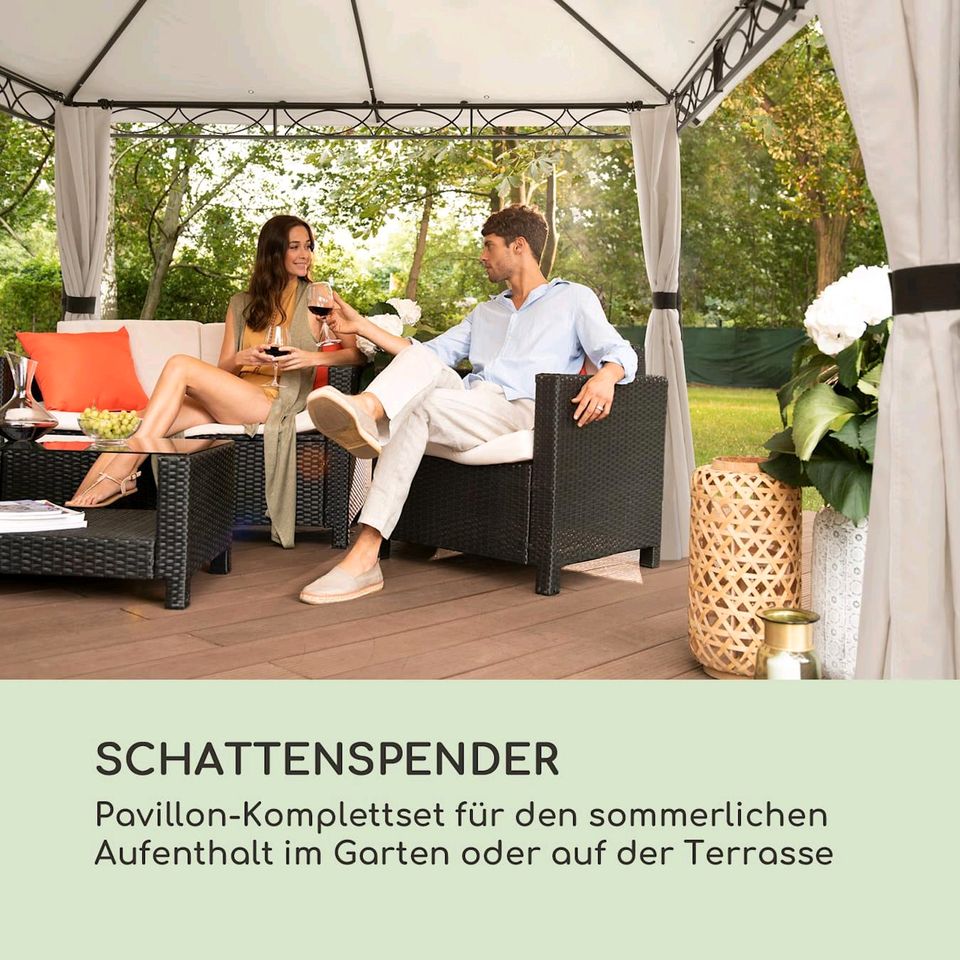 Neu Gartenpavillon- Komplettset Garten Terrasse Beige in Hildesheim