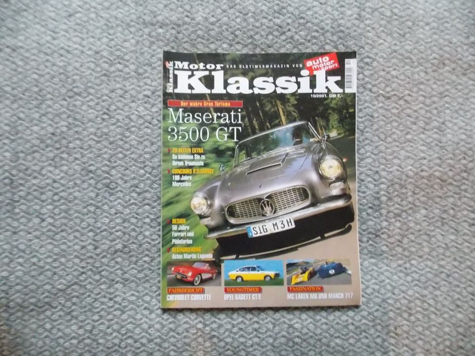 Oldtimer Zeitschrift Maserati 3500 GT in Berlin