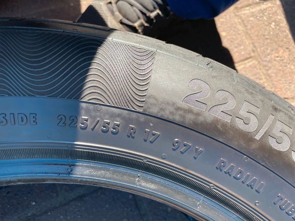 2stück  225/55R17 97Y CONTINENTAL PREMIUMCONTACT5 in Stockstadt a. Main