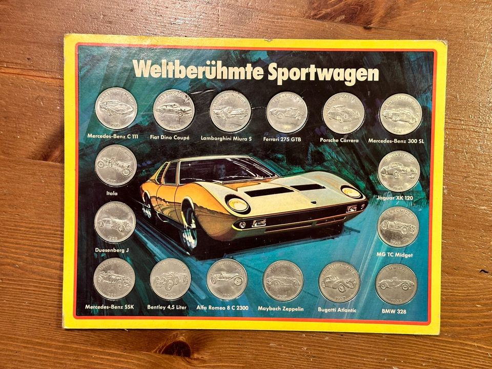 Münzen Set Weltberühmte Sportwagen Shell 1971 in Dresden