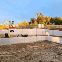 L-Steine Winkelstützen setzen Natursteinmauer Erdarbeiten Bayern - Mainburg Vorschau