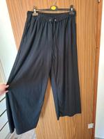 schwarze lockere lange Stoff Hose Größe 42 Nordrhein-Westfalen - Telgte Vorschau