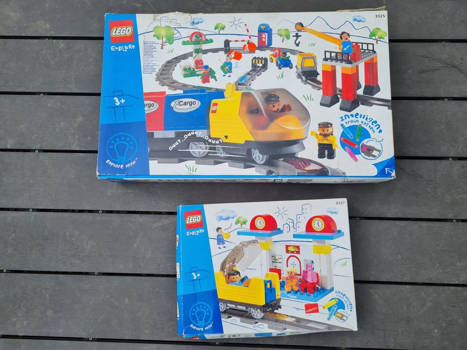 Lego Explore Duplo 3325 3327 Eisenbahn Bahnhof Zug Cargo Neu in Wallhausen