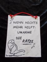 Spruchtafel Spruch Witz Katze Geschenk Bayern - Wülfershausen a.d.Saale Vorschau