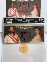 telefonwertkarte 1000 jahre österreich 996 / 1996 w. briefmarken Bayern - Bad Reichenhall Vorschau