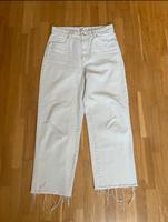 Tolle Jeans Gr. 38 in beige, 7/8 Länge mit Fransen v. Pull & Bear Hessen - Habichtswald Vorschau