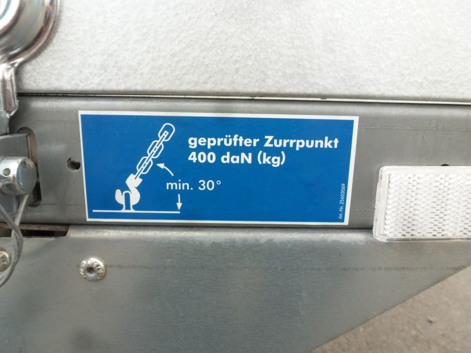 PKW Anhänger Hänger Hochlader 2000 KG 100 km/h 251x128x35 cm NEU in Breitenworbis