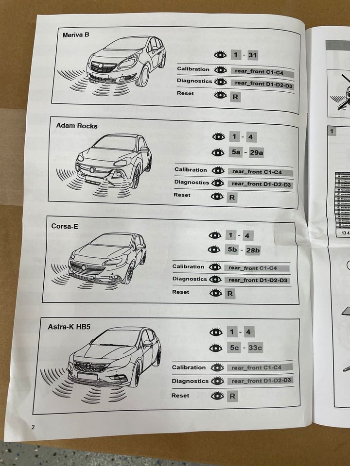 Opel PDC Nachrüstkit für vorn & hinten Neu 13437251 & 13437253 in Neumarkt-Sankt Veit