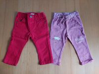NEU - 2 x Baby Mädchen Jeans rot Stretch Jogginghose pink / 74 80 Baden-Württemberg - Nordheim Vorschau