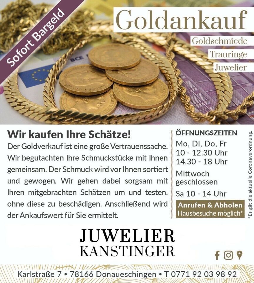 17793 Creolen Zirkonia 750 Gelb Gold 18KT in Donaueschingen