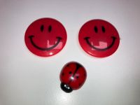 3 x Magnet Kühlschrankmagnet rot Smiley Marienkäfer Bayern - Uettingen Vorschau