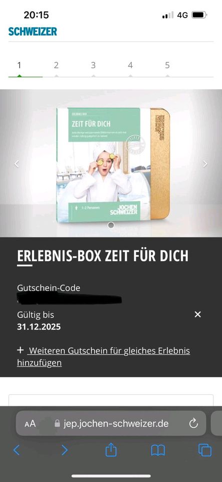 ❤️ Jochen Schweizer Gutschein Geschenkbox "Zeit für dich" ❤️ in Dresden