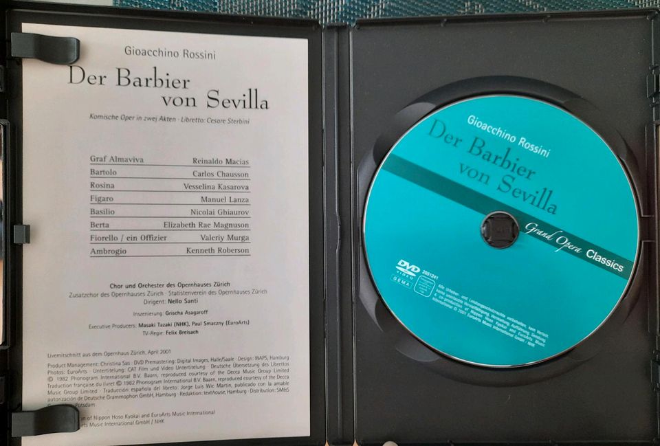 Musik-DVD, Puccini, Der Barbier von Sevilla, 0,50€ in Dortmund