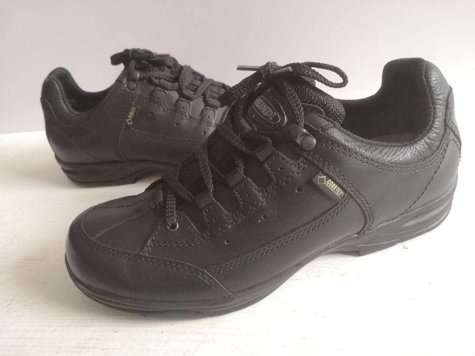 Damen Wander Schuhe MEINDL GTX Gr 39,5 UK 6 schwarz Leder in Duisburg