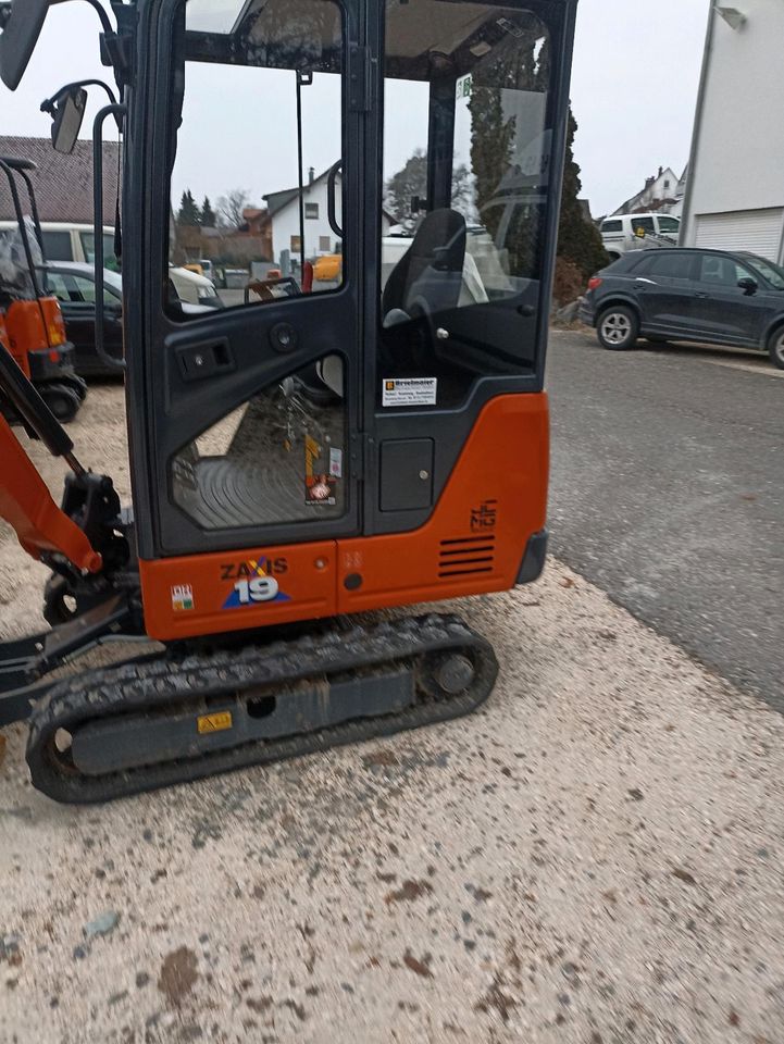 Bagger Minibagger Mietbagger Vermietung Baggerverleih Volvo in Markdorf