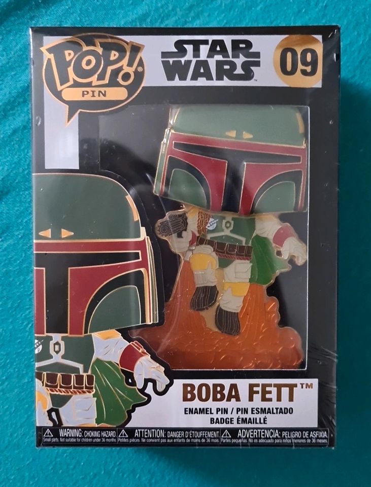 Funko Pin Pop Boba Fett Nr 9 Enamel Pin neu ovp Star Wars in Schwandorf