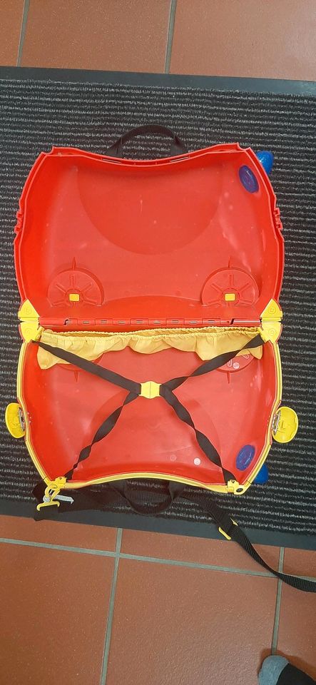 Trunki Handgepäck Und Kinderkoffer zum Draufsitzen- Feuerwehrauto in Mühlhausen