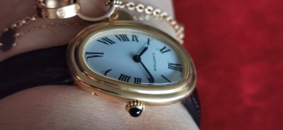 Elegante Cartier Baignoire aus den 80ern - 18K GG mit Originalbox in München