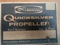 Propeller Mercury Quicksilver  48-56242-II ALUMINUM 2 BLADE 11" Niedersachsen - Thedinghausen Vorschau