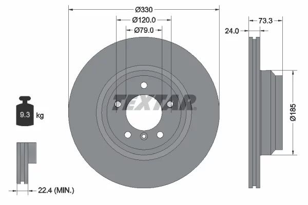 Bremsscheiben vorne, BMW 320 E90/91/92/E81/E87/E82/E84 in Drochtersen