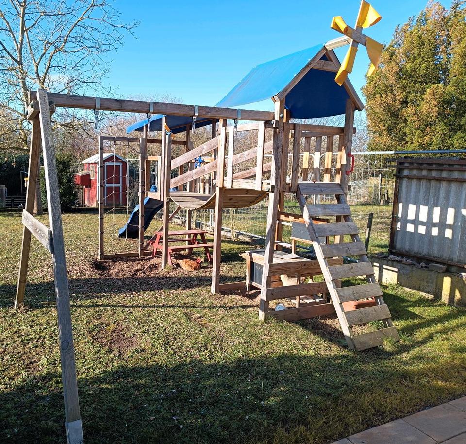 Wickey Spielturm Klettergerüst Holz groß in Koblenz