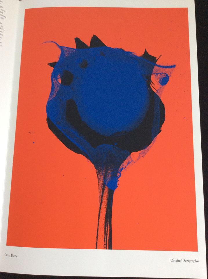 Otto Piene BLUE POPPY Original Serigraphie in Lübeck