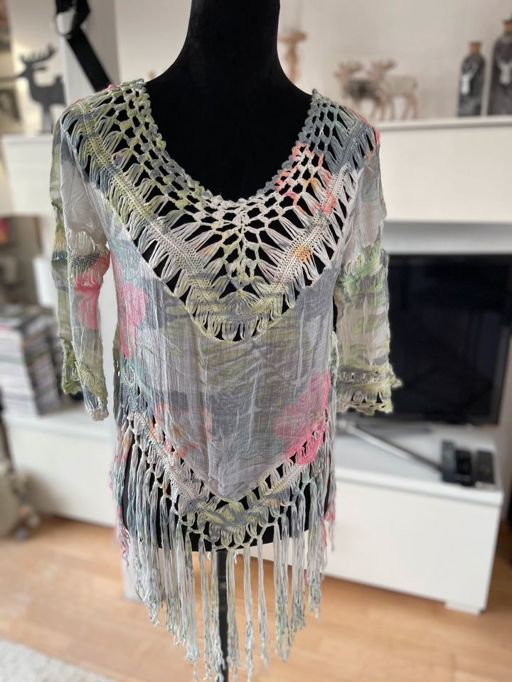 Ibiza Bluse Shirt Tunika Lochmuster S M 36 38 wie Neu 1x getragen in Rostock