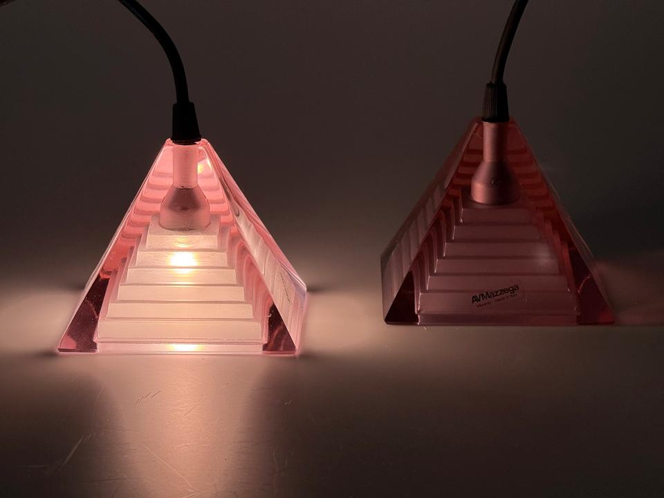 Mazzega Lampen Pendelleuchten Paar Murano Pyramid Piva Italy in Berlin