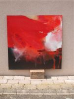 Gemälde "Rote Abstraktion" 100 x 100 cm Acryl auf Keilrahmen Baden-Württemberg - Gaildorf Vorschau