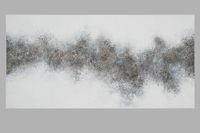 Helles Acryl Bild, 120x60 cm, Weiß, Grau, Silber, Gold, Unikat Nordrhein-Westfalen - Rheine Vorschau